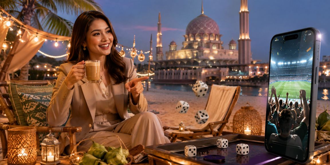 Meja permainan Roulette dengan roda berputar di Putrajaya